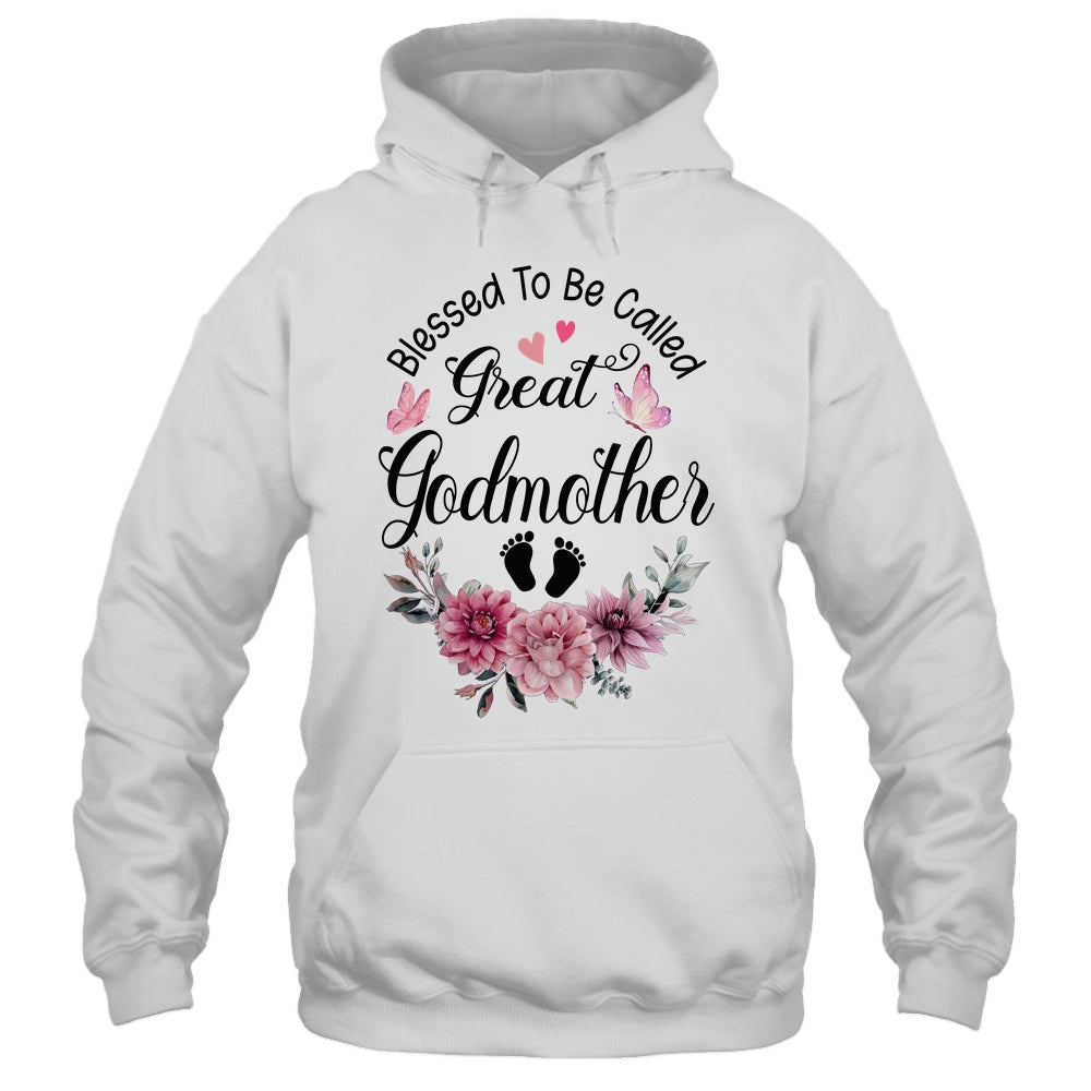Blessed To Be Called Godmother Floral Godmother Mothers Day Shirt & Tank Top | teecentury