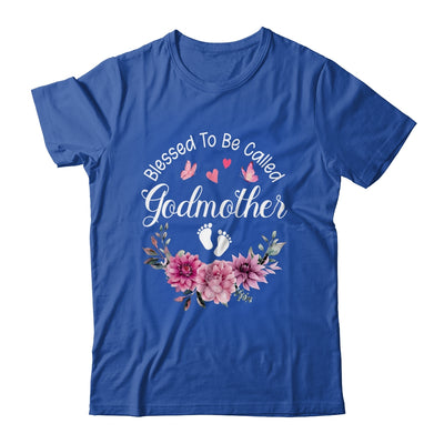 Blessed To Be Called Godmother Women Floral Decor Godmother Shirt & Tank Top | teecentury