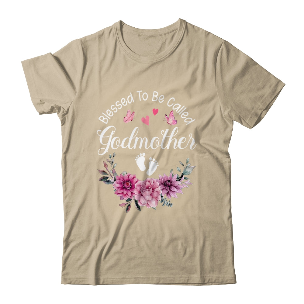 Blessed To Be Called Godmother Women Floral Decor Godmother Shirt & Tank Top | teecentury