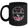 Blessed To Be Called Godmother Women Floral Decor Godmother Mug | teecentury