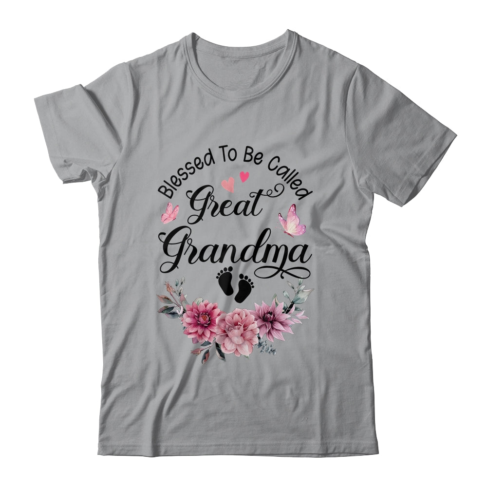 Blessed To Be Called Grandma Floral Grandma Mothers Day Shirt & Tank Top | teecentury