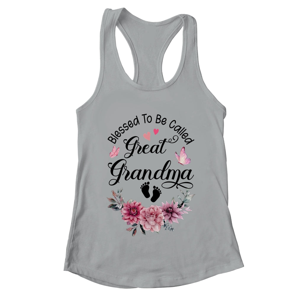 Blessed To Be Called Grandma Floral Grandma Mothers Day Shirt & Tank Top | teecentury