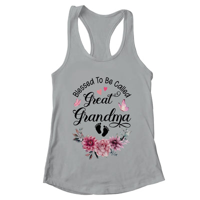 Blessed To Be Called Grandma Floral Grandma Mothers Day Shirt & Tank Top | teecentury