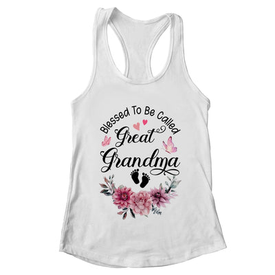 Blessed To Be Called Grandma Floral Grandma Mothers Day Shirt & Tank Top | teecentury