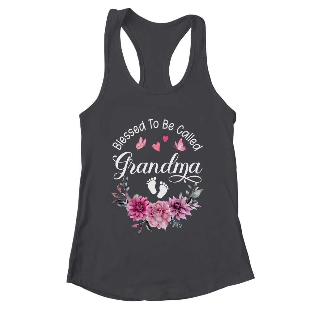 Blessed To Be Called Grandma Women Floral Decor Grandma Shirt & Tank Top | teecentury