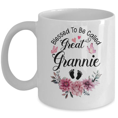Blessed To Be Called Grannie Floral Grannie Mothers Day Mug | teecentury