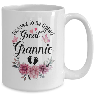 Blessed To Be Called Grannie Floral Grannie Mothers Day Mug | teecentury