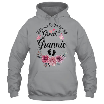Blessed To Be Called Grannie Floral Grannie Mothers Day Shirt & Tank Top | teecentury