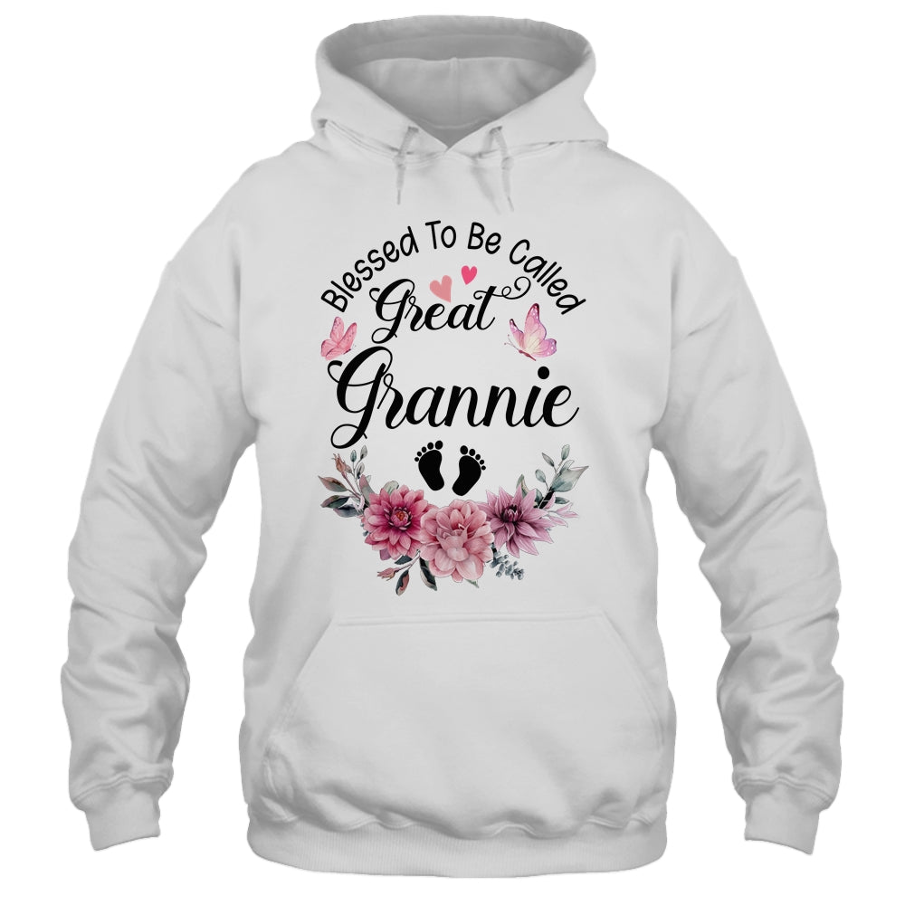Blessed To Be Called Grannie Floral Grannie Mothers Day Shirt & Tank Top | teecentury
