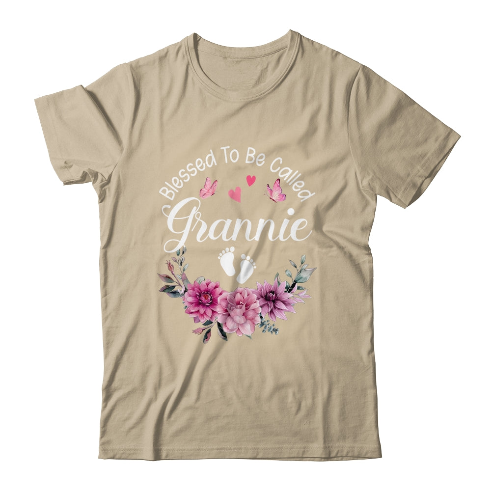 Blessed To Be Called Grannie Women Floral Decor Grannie Shirt & Tank Top | teecentury