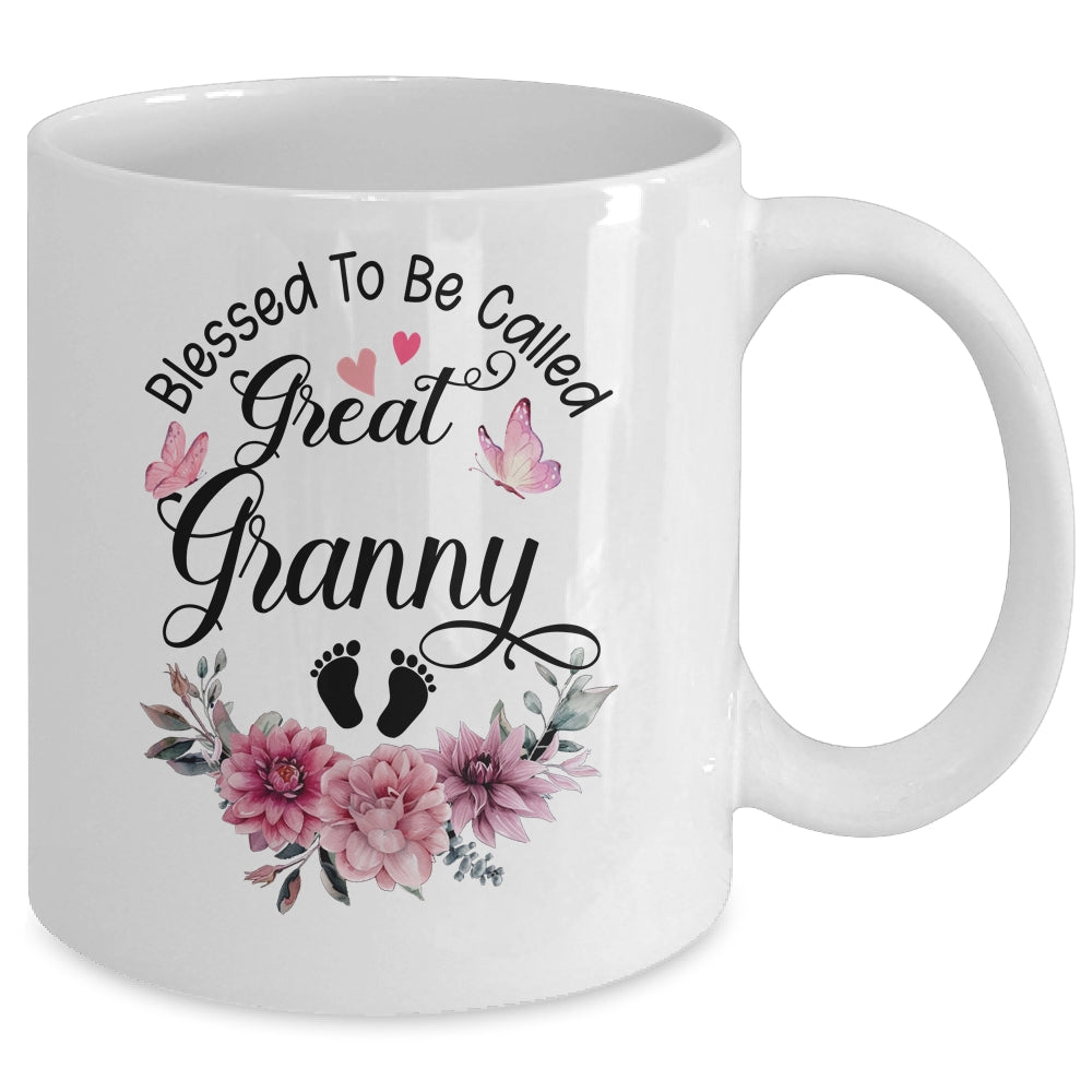 Blessed To Be Called Granny Floral Granny Mothers Day Mug | teecentury