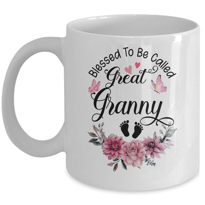 Blessed To Be Called Granny Floral Granny Mothers Day Mug | teecentury
