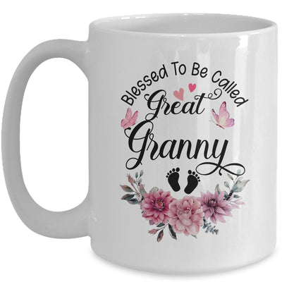Blessed To Be Called Granny Floral Granny Mothers Day Mug | teecentury