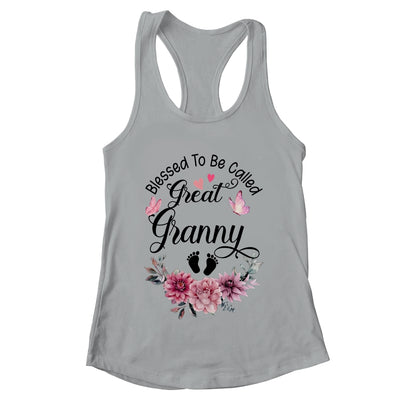 Blessed To Be Called Granny Floral Granny Mothers Day Shirt & Tank Top | teecentury