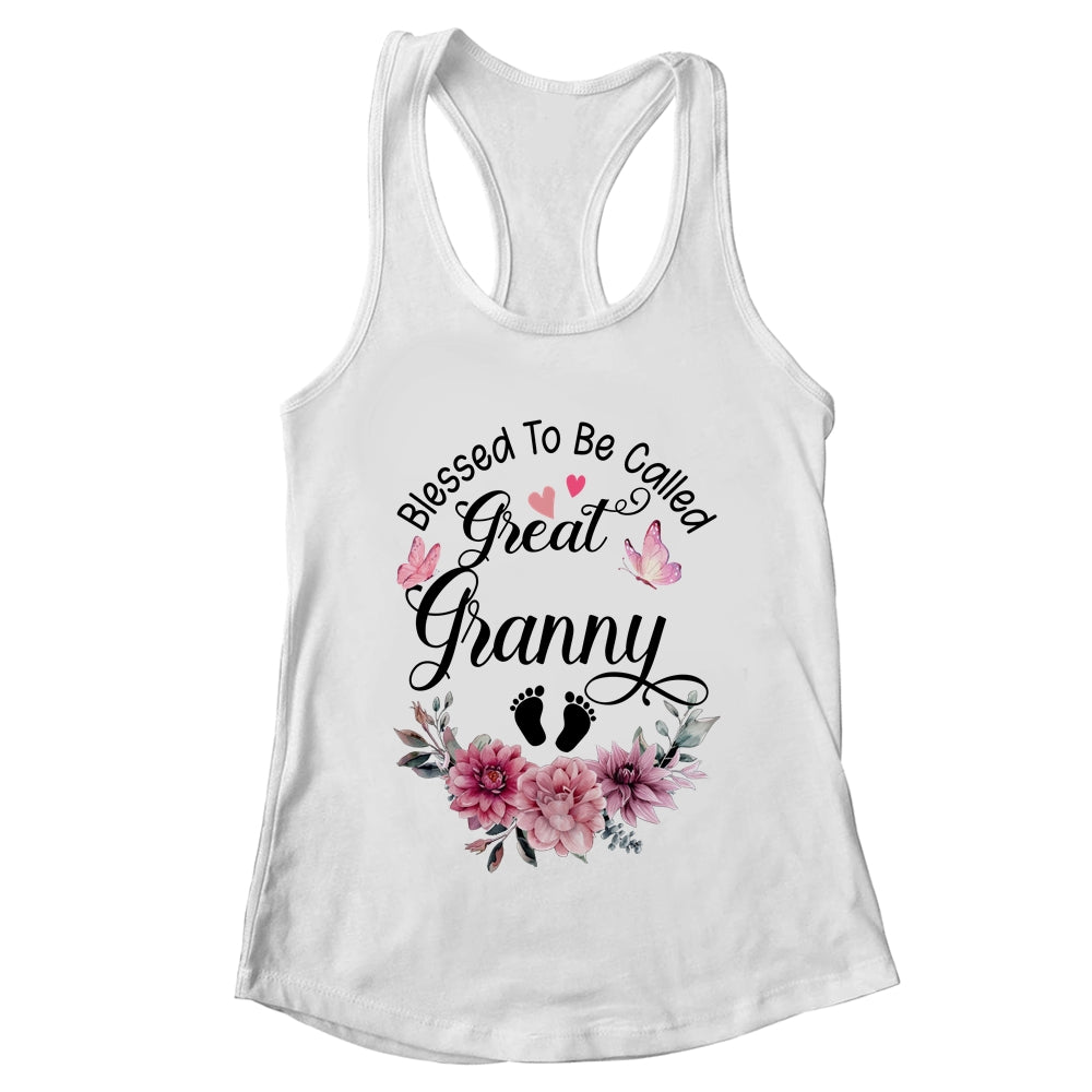 Blessed To Be Called Granny Floral Granny Mothers Day Shirt & Tank Top | teecentury