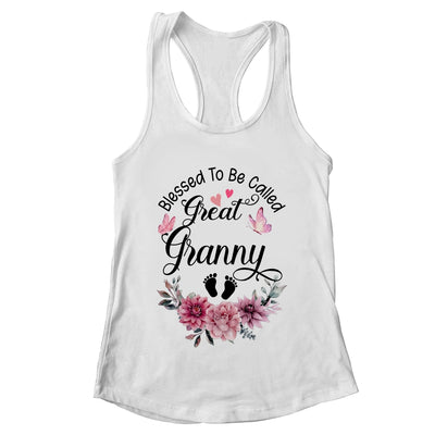 Blessed To Be Called Granny Floral Granny Mothers Day Shirt & Tank Top | teecentury