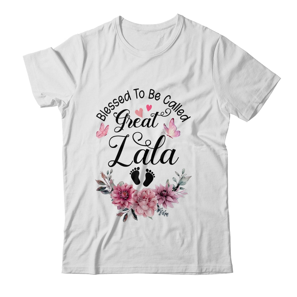 Blessed To Be Called Lala Floral Lala Mothers Day Shirt & Tank Top | teecentury