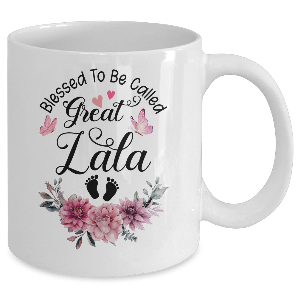 Blessed To Be Called Lala Floral Lala Mothers Day Mug | teecentury