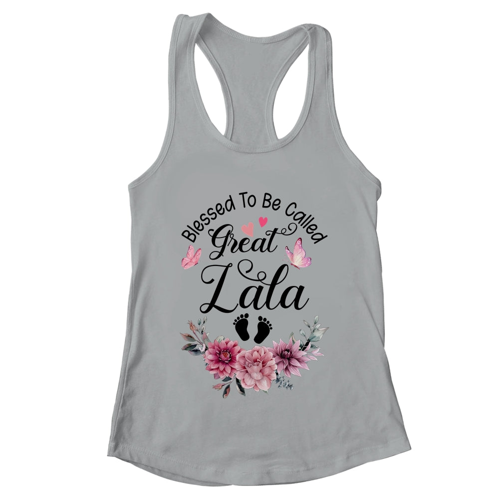 Blessed To Be Called Lala Floral Lala Mothers Day Shirt & Tank Top | teecentury