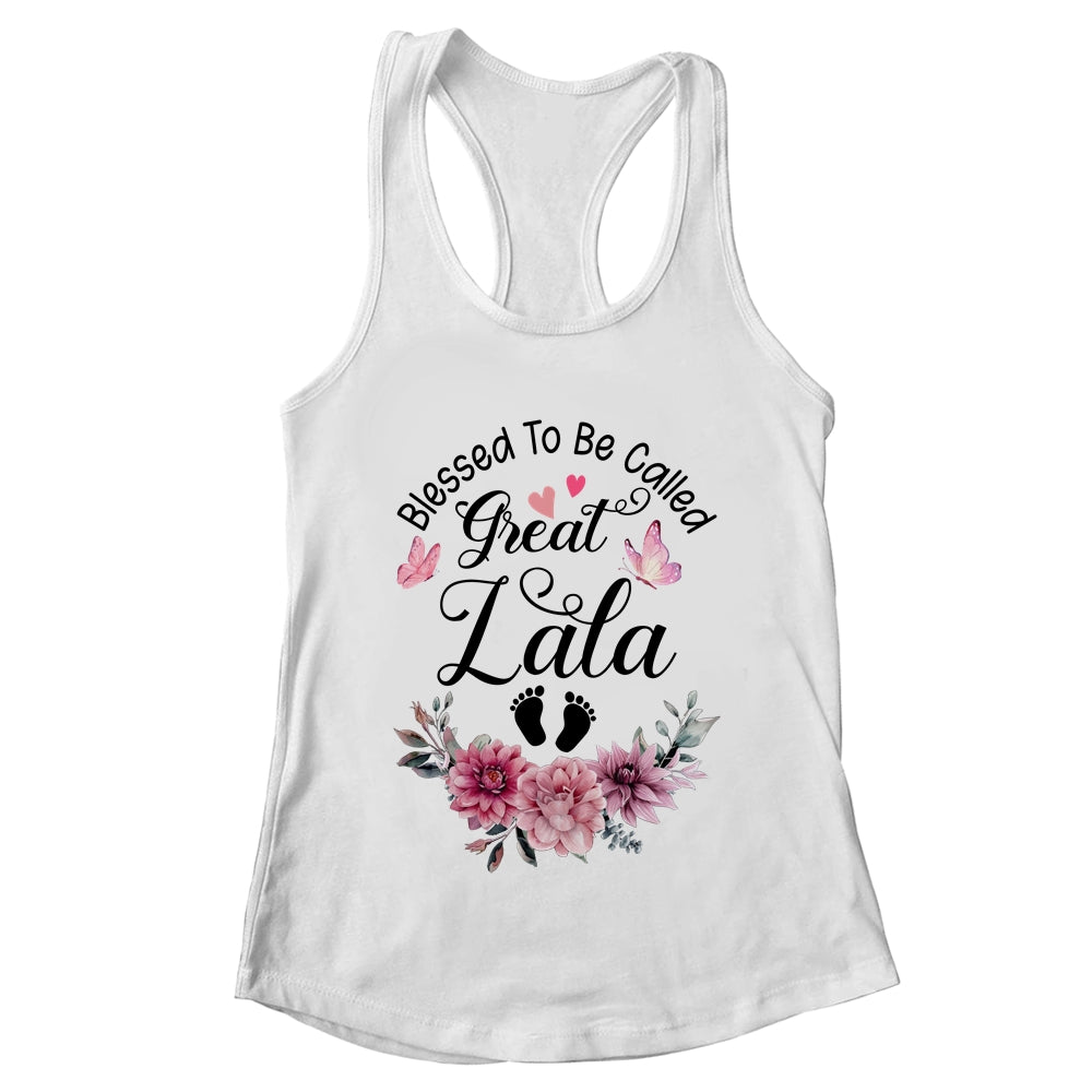 Blessed To Be Called Lala Floral Lala Mothers Day Shirt & Tank Top | teecentury