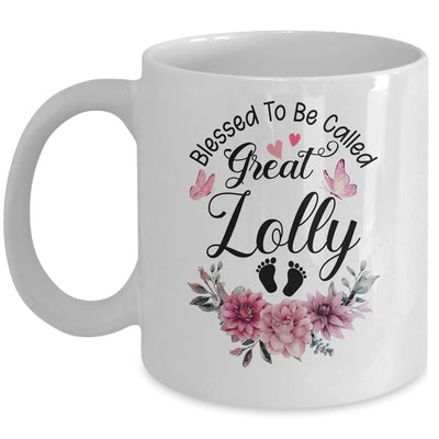Blessed To Be Called Lolly Floral Lolly Mothers Day Mug | teecentury
