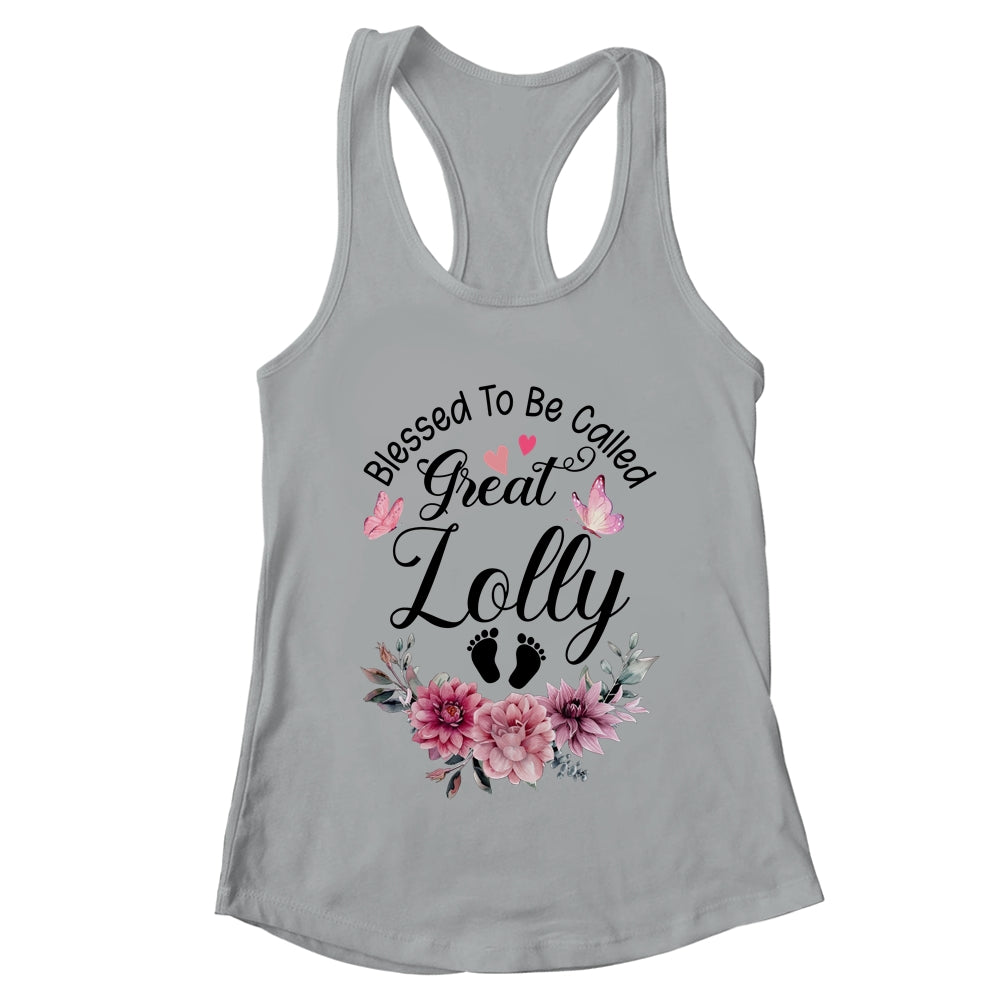 Blessed To Be Called Lolly Floral Lolly Mothers Day Shirt & Tank Top | teecentury