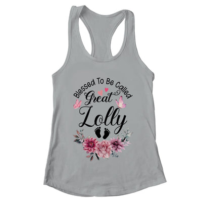 Blessed To Be Called Lolly Floral Lolly Mothers Day Shirt & Tank Top | teecentury