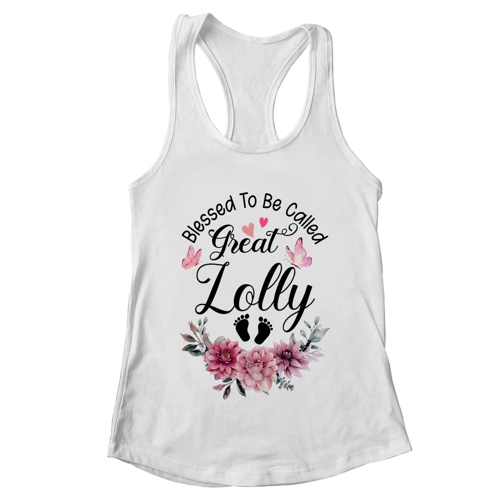 Blessed To Be Called Lolly Floral Lolly Mothers Day Shirt & Tank Top | teecentury