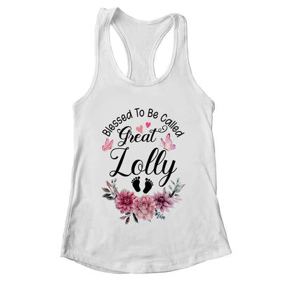 Blessed To Be Called Lolly Floral Lolly Mothers Day Shirt & Tank Top | teecentury