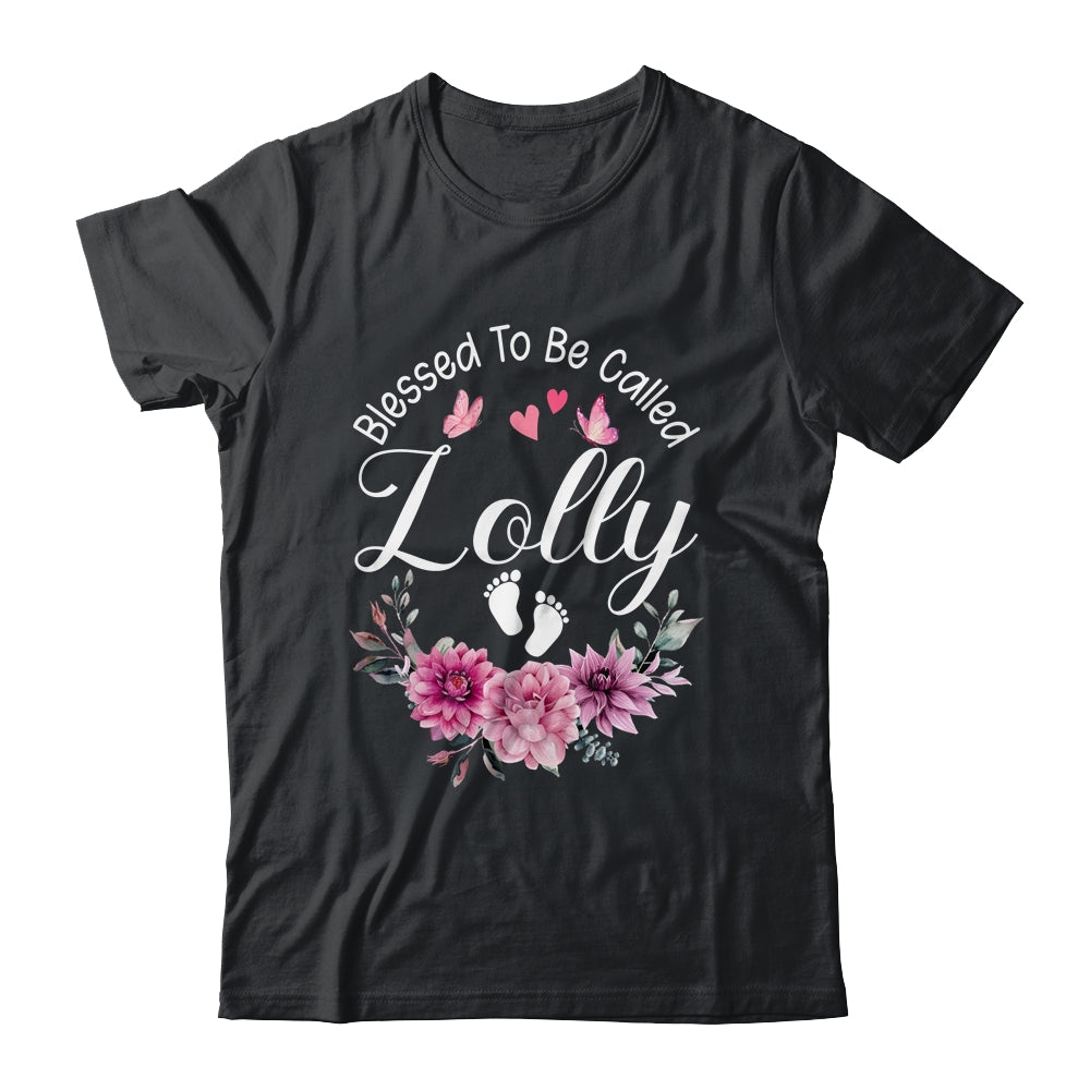 Blessed To Be Called Lolly Women Floral Decor Lolly Shirt & Tank Top | teecentury