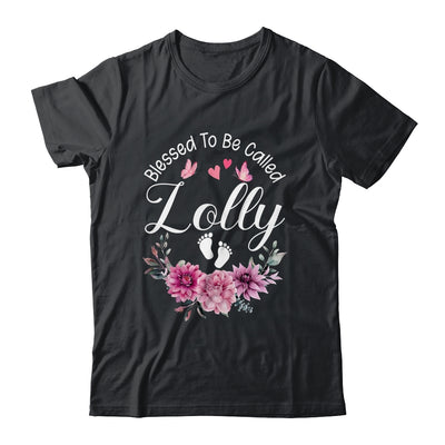 Blessed To Be Called Lolly Women Floral Decor Lolly Shirt & Tank Top | teecentury