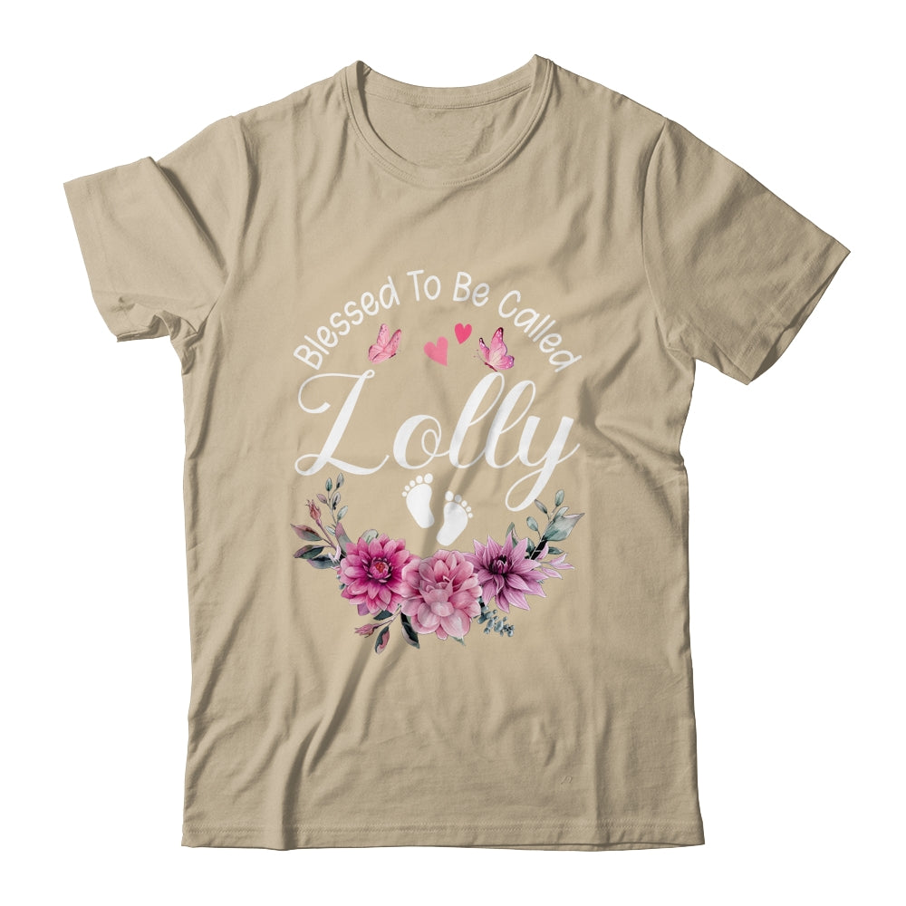 Blessed To Be Called Lolly Women Floral Decor Lolly Shirt & Tank Top | teecentury