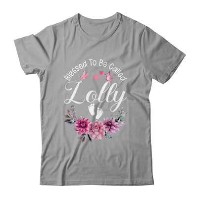 Blessed To Be Called Lolly Women Floral Decor Lolly Shirt & Tank Top | teecentury