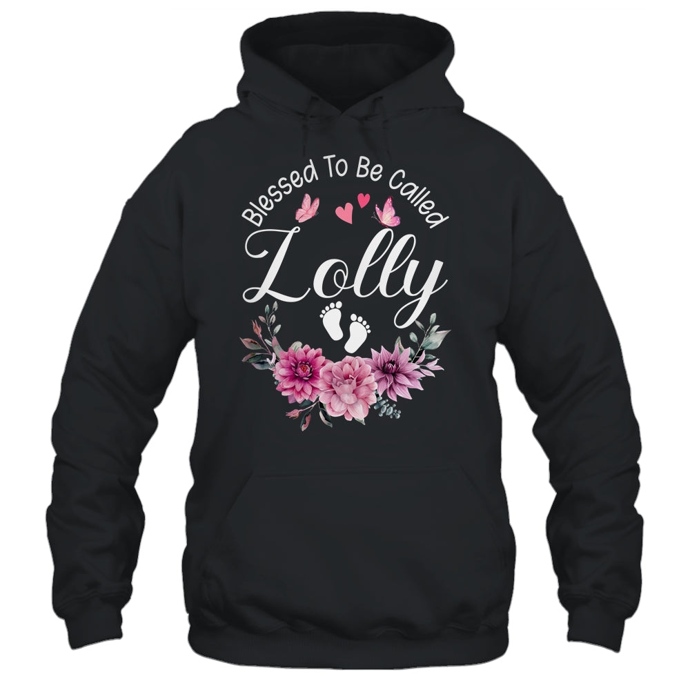 Blessed To Be Called Lolly Women Floral Decor Lolly Shirt & Tank Top | teecentury
