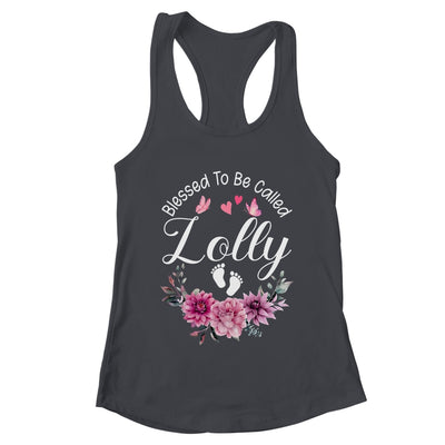 Blessed To Be Called Lolly Women Floral Decor Lolly Shirt & Tank Top | teecentury