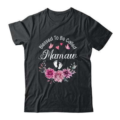 Blessed To Be Called Mamaw Women Floral Decor Mamaw Shirt & Tank Top | teecentury