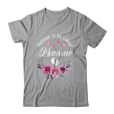 Blessed To Be Called Mamaw Women Floral Decor Mamaw Shirt & Tank Top | teecentury