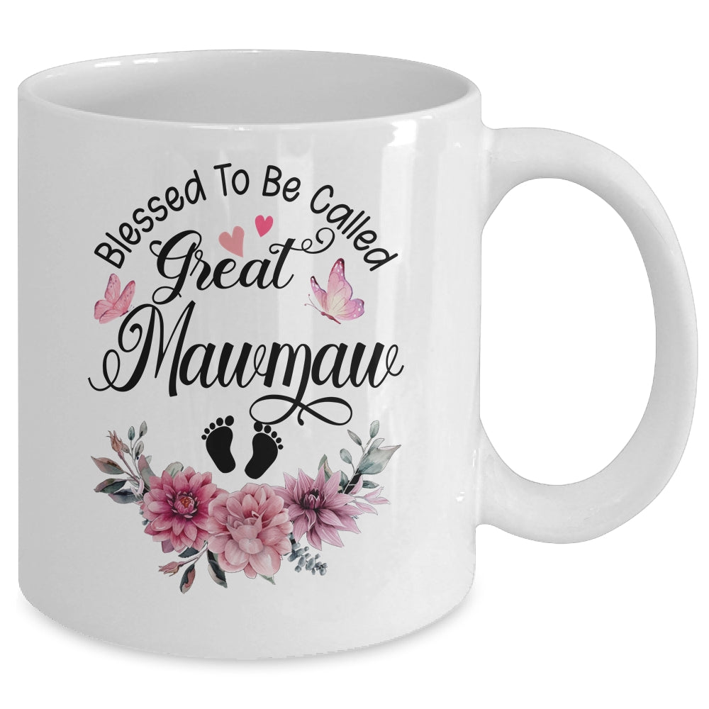 Blessed To Be Called Mawmaw Floral Mawmaw Mothers Day Mug | teecentury