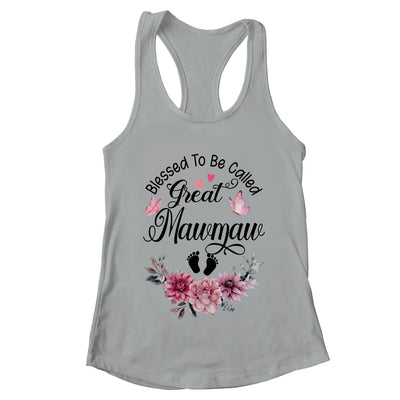 Blessed To Be Called Mawmaw Floral Mawmaw Mothers Day Shirt & Tank Top | teecentury