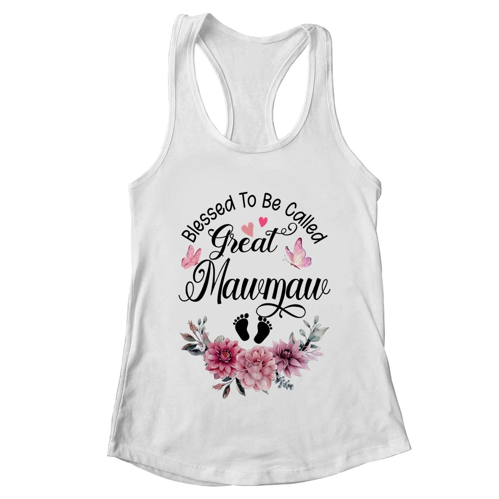 Blessed To Be Called Mawmaw Floral Mawmaw Mothers Day Shirt & Tank Top | teecentury