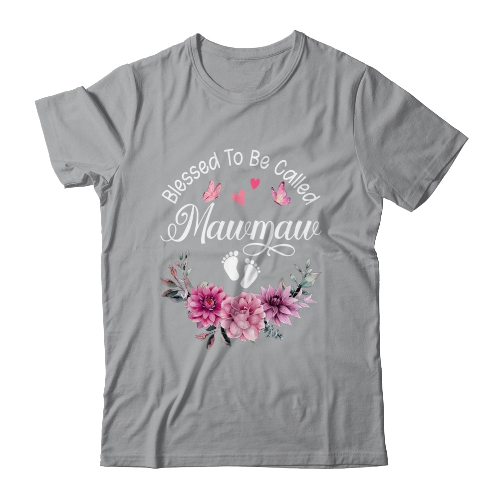 Blessed To Be Called Mawmaw Women Floral Decor Mawmaw Shirt & Tank Top | teecentury