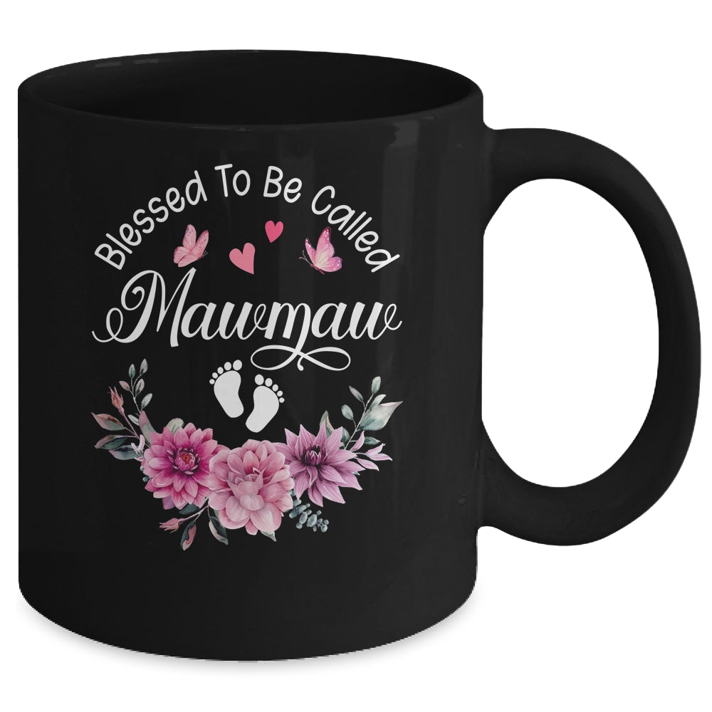 Blessed To Be Called Mawmaw Women Floral Decor Mawmaw Mug | teecentury