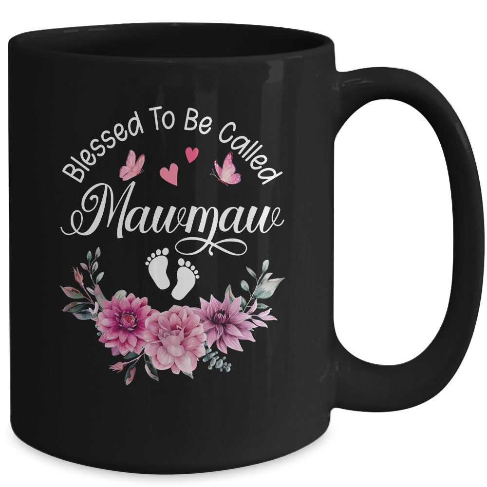 Blessed To Be Called Mawmaw Women Floral Decor Mawmaw Mug | teecentury
