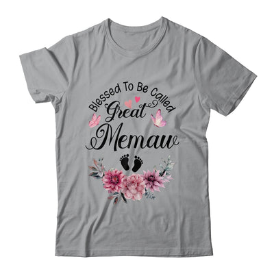 Blessed To Be Called Memaw Floral Memaw Mothers Day Shirt & Tank Top | teecentury