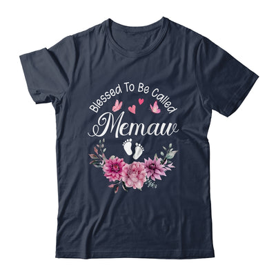 Blessed To Be Called Memaw Women Floral Decor Memaw Shirt & Tank Top | teecentury