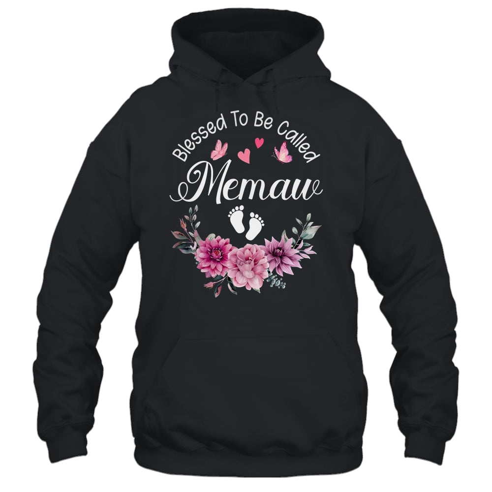Blessed To Be Called Memaw Women Floral Decor Memaw Shirt & Tank Top | teecentury