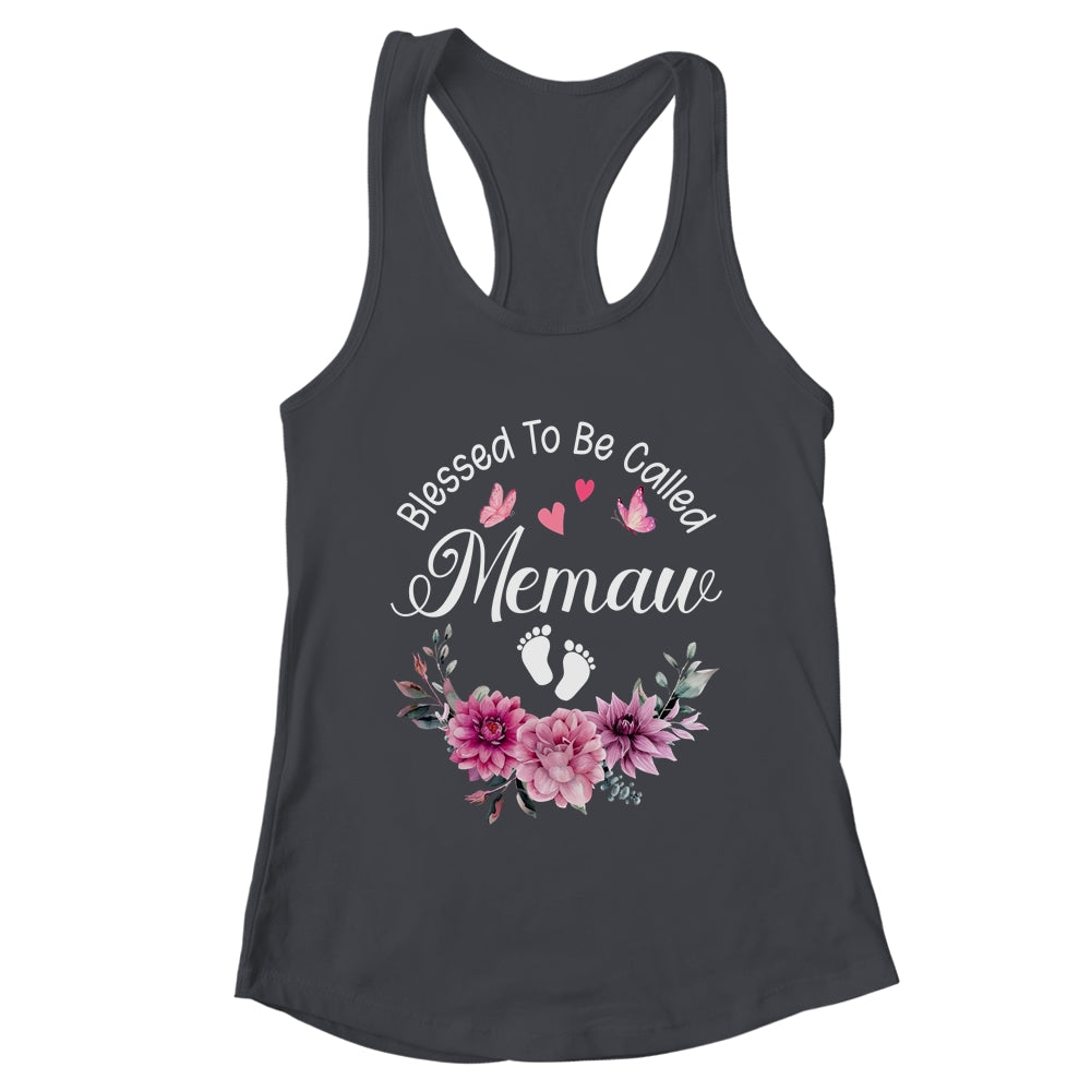 Blessed To Be Called Memaw Women Floral Decor Memaw Shirt & Tank Top | teecentury