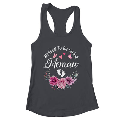 Blessed To Be Called Memaw Women Floral Decor Memaw Shirt & Tank Top | teecentury