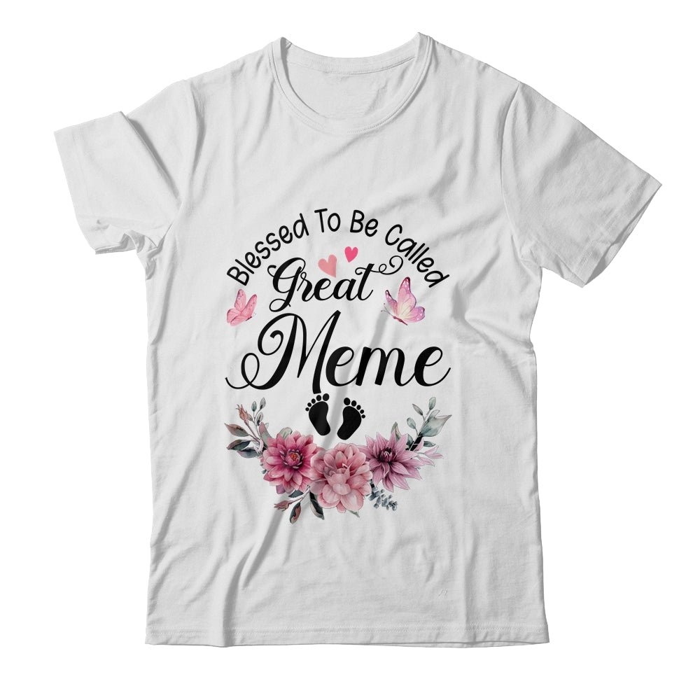 Blessed To Be Called Meme Floral Meme Mothers Day Shirt & Tank Top | teecentury