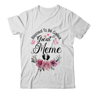 Blessed To Be Called Meme Floral Meme Mothers Day Shirt & Tank Top | teecentury